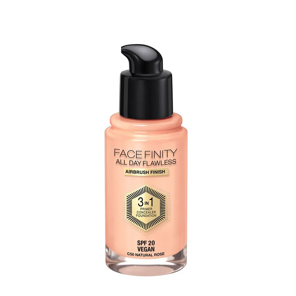 Max Factor Facefinity All Day Flawless 3v1 make-up C50 Natural Rose 30 ml