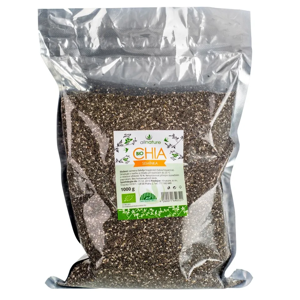 Allnature Chia BIO semínka 1000 g