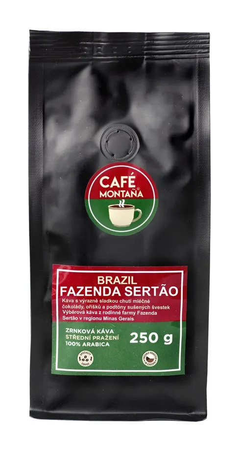 Café Montana Brazil Fazenda Sertao zrnková káva 250 g
