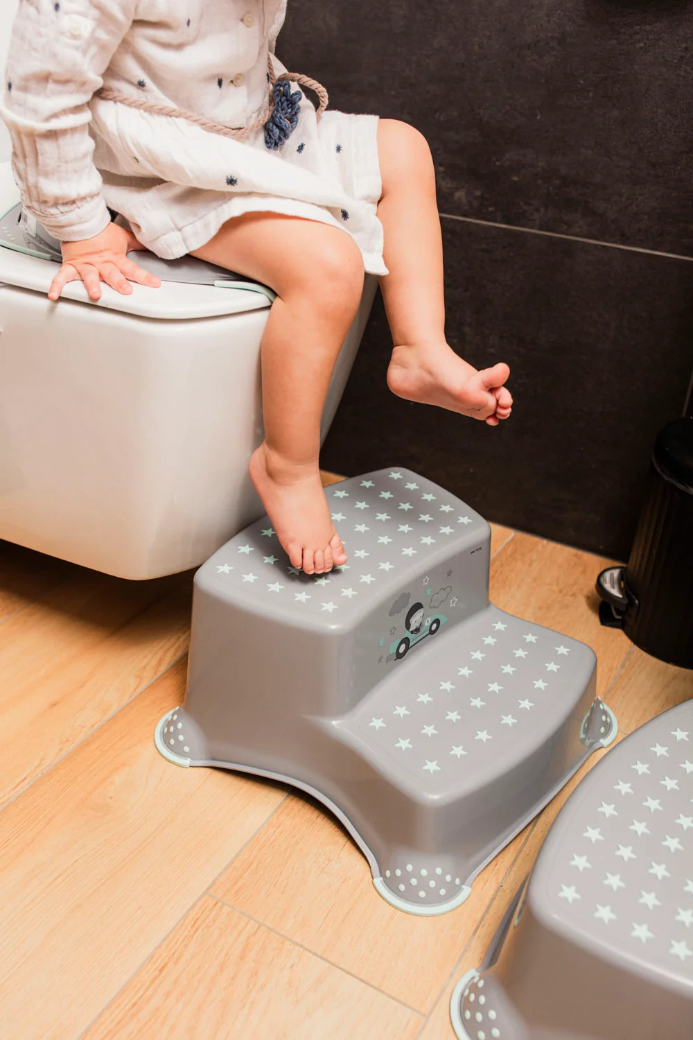 Zopa Dvojstupínek k WC/umyvadlu "Unicorn", Grey/Pink 3