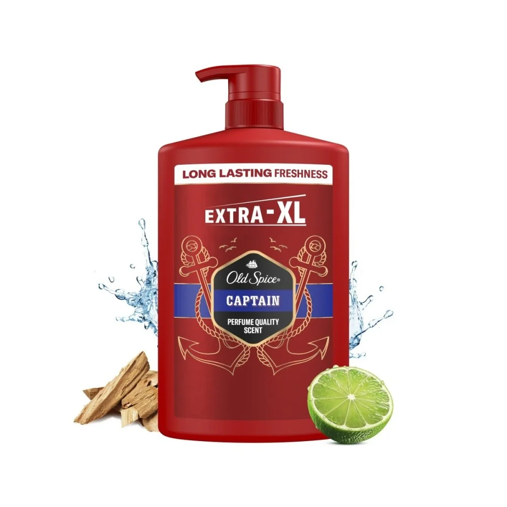 Old Spice Captain Pánský sprchový gel a šampon 1000 ml