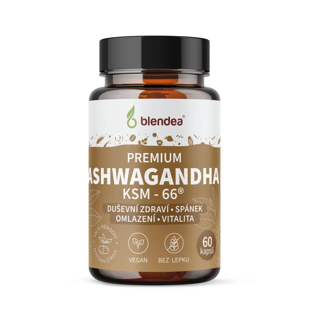Blendea Ashwagandha KSM-66 60 kapslí