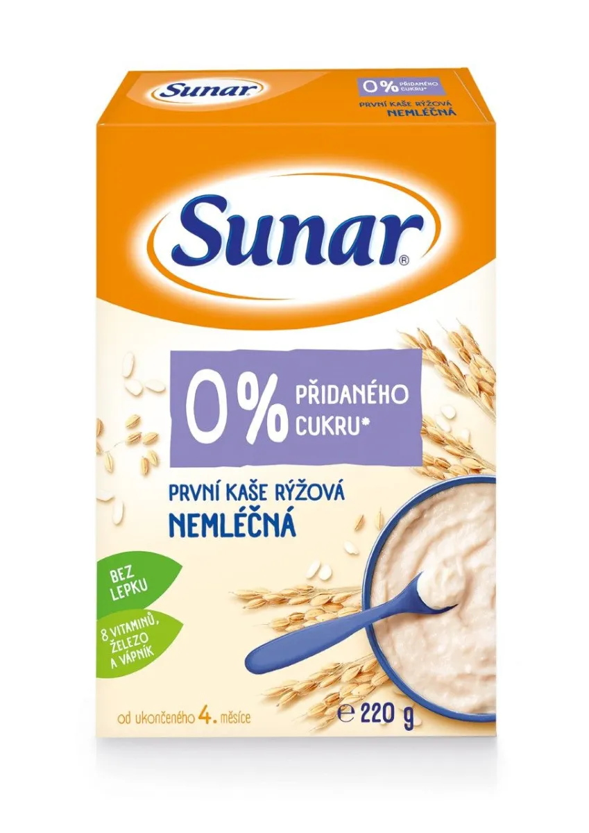 Sunar První kaše rýžová nemléčná