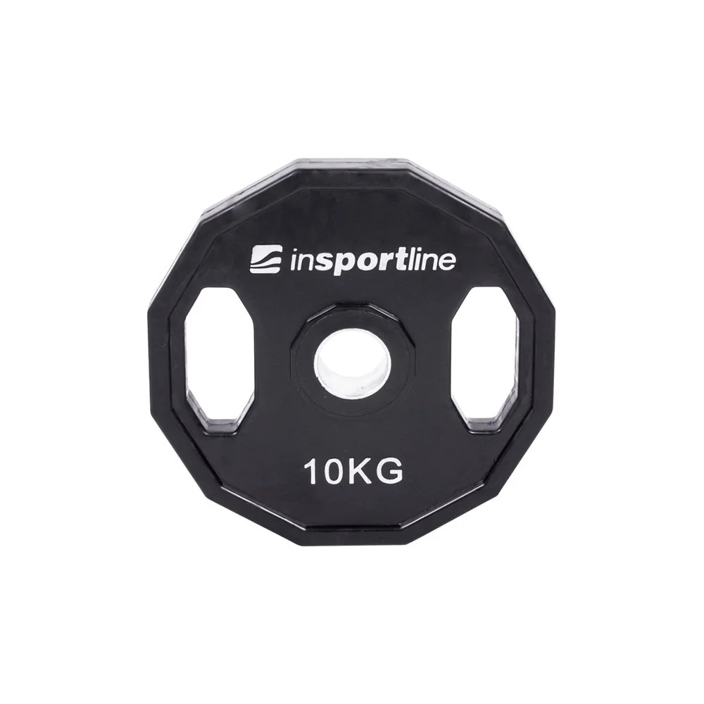 inSPORTline Pogumovaný olympijský kotouč  Ruberton 10 kg 50 mm