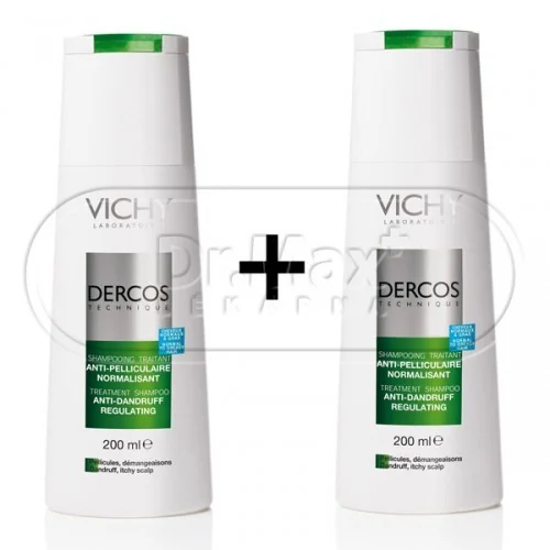 VICHY Dercos šampon proti lupům na normální až mastné vlasy DUO 2x200ml