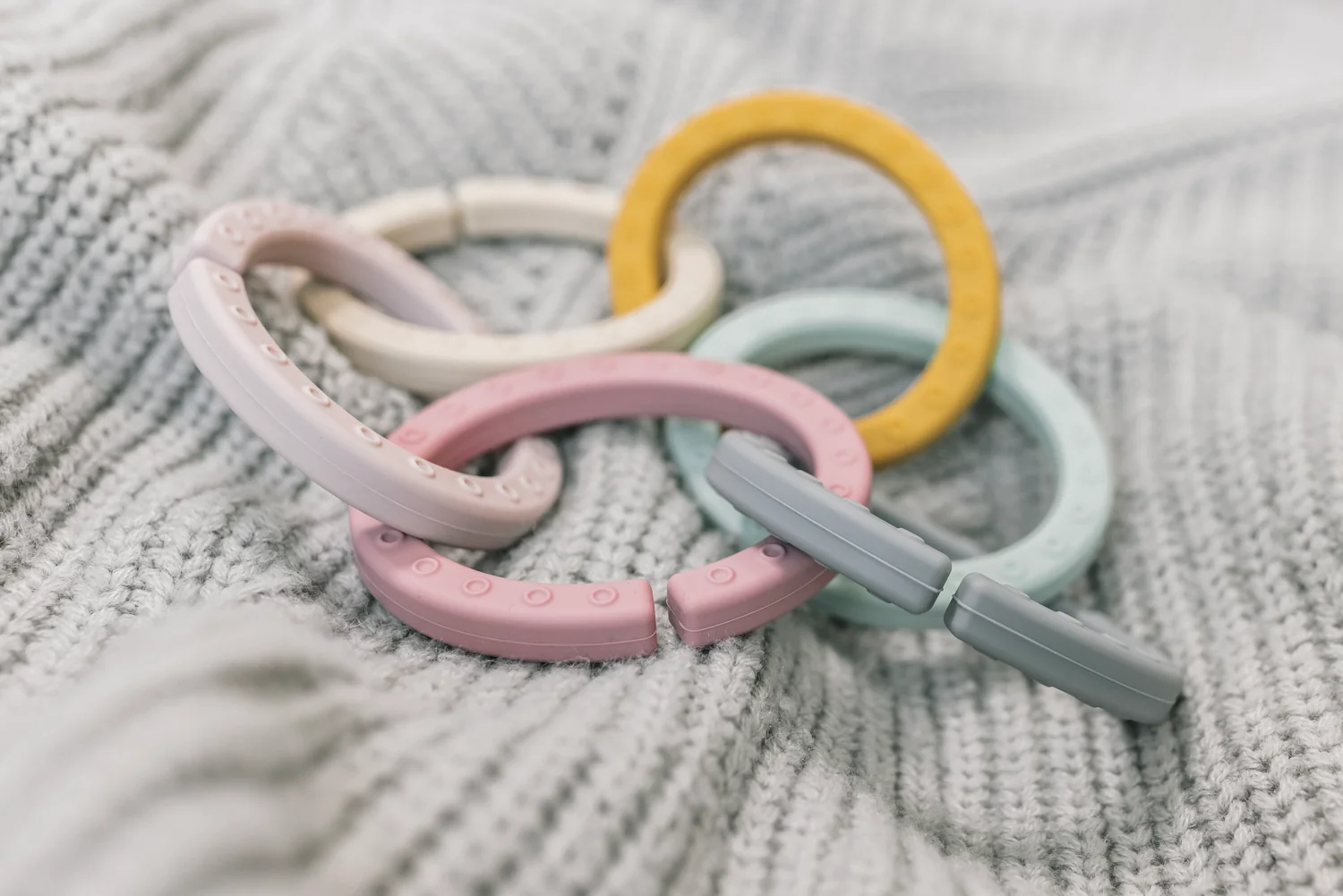 Zopa Silikonové multifunkční kroužky řetěz, Multicolor