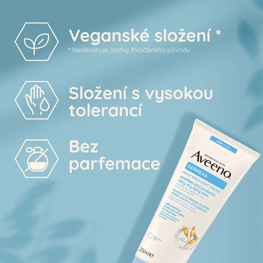 Aveeno Dermexa Tělový krém 200 ml