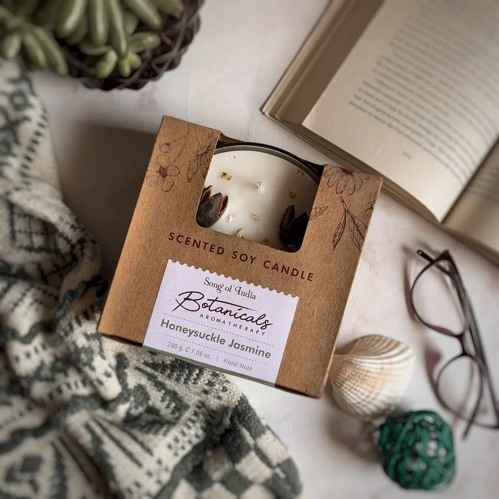 Song of India Vonná svíčka Botanicals - Honeysuckle Jasmine 200 g