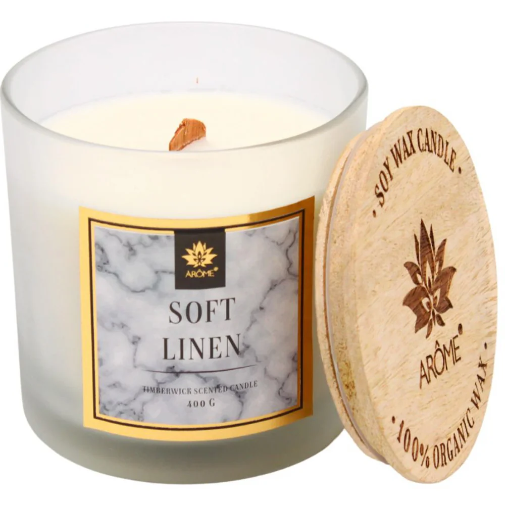 ARÔME Vonná svíčka Soft Linen 400 g 