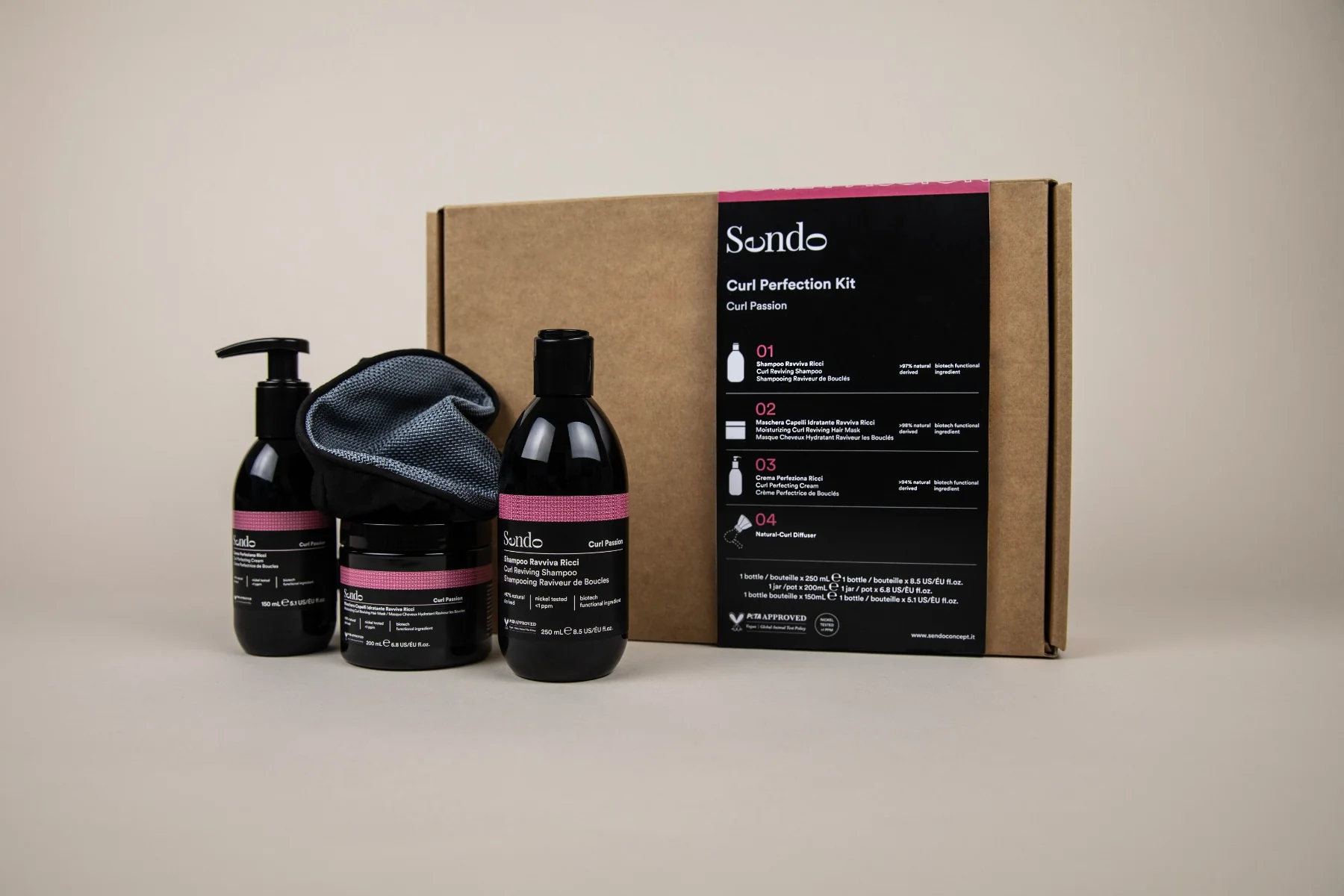 Sendo Curl Perfection Kit sada na dokonalé vlny 4 ks