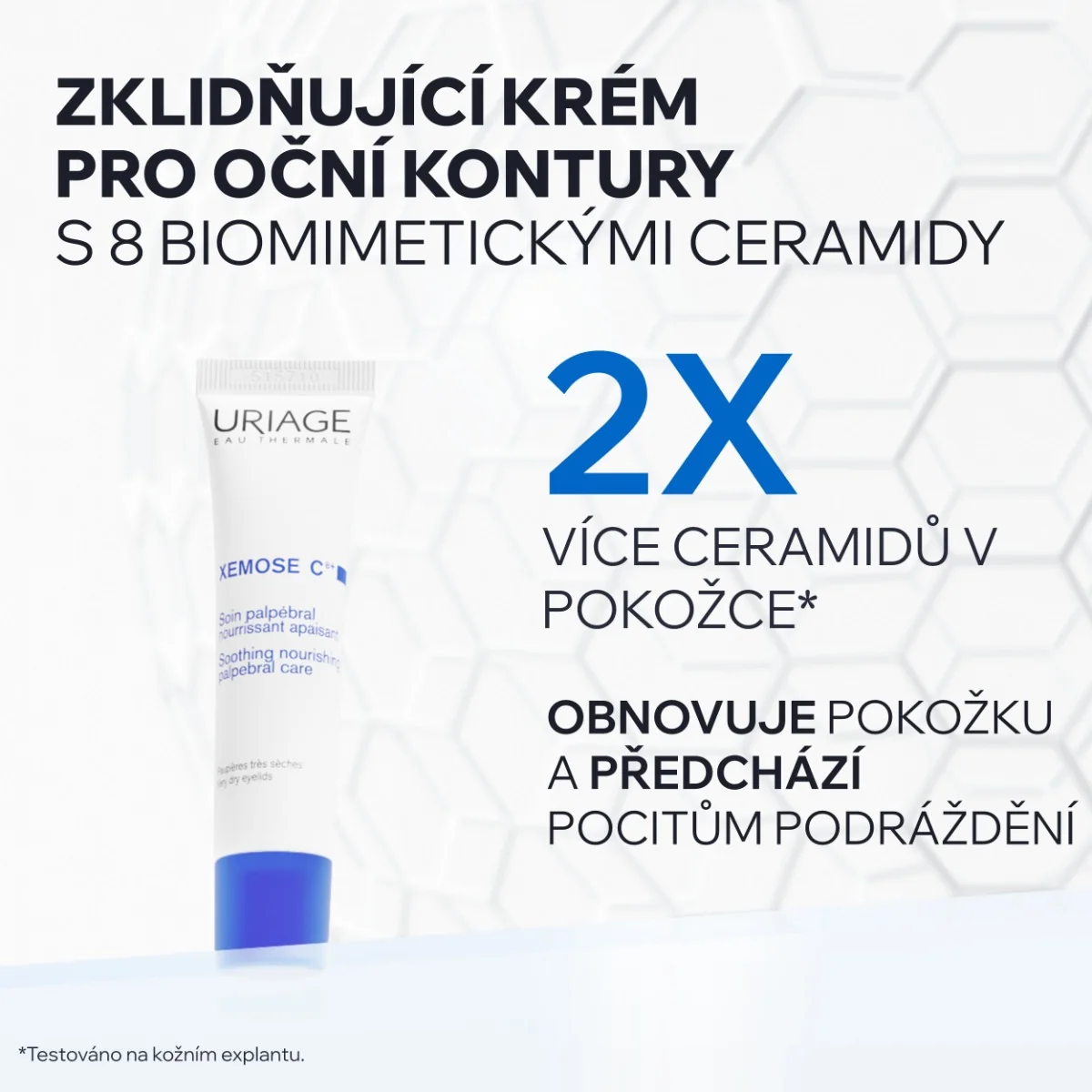 Uriage Xémose C8+ Péče o oční kontury pro suchá víčka 15 ml