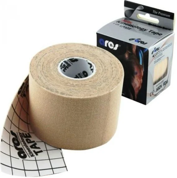 Ares Kinesio tape 5 cm x 5 m tejpovací páska béžová