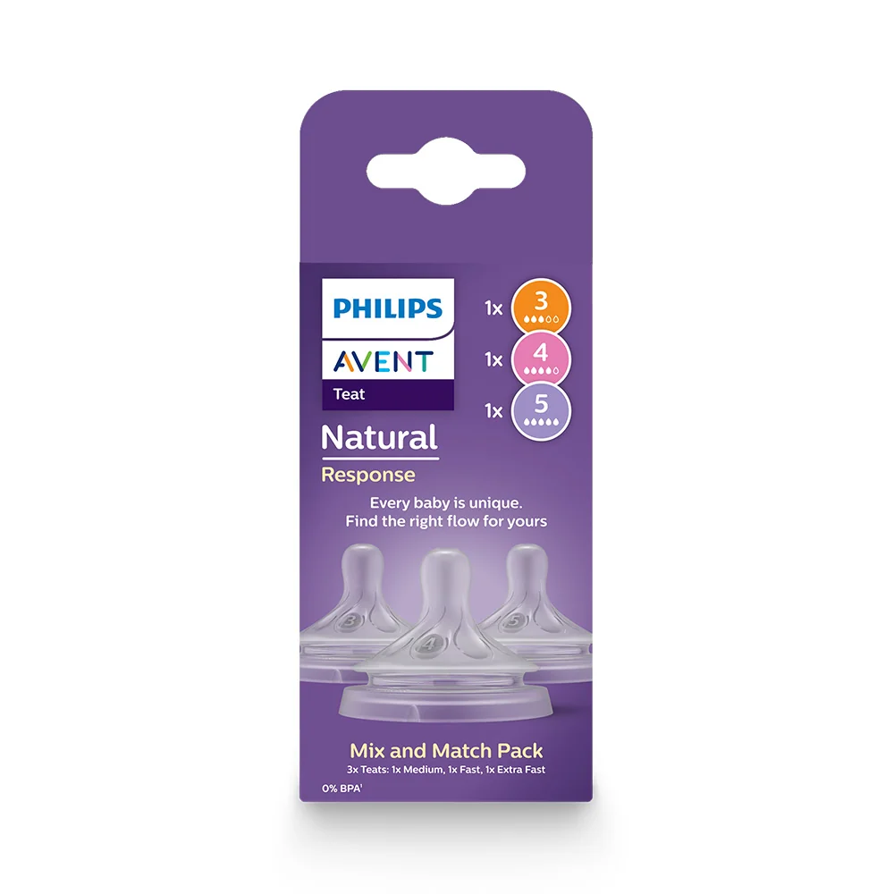 Philips Avent Natural Response Savička Mix 1m+ 3m+ 6m+ 3 ks
