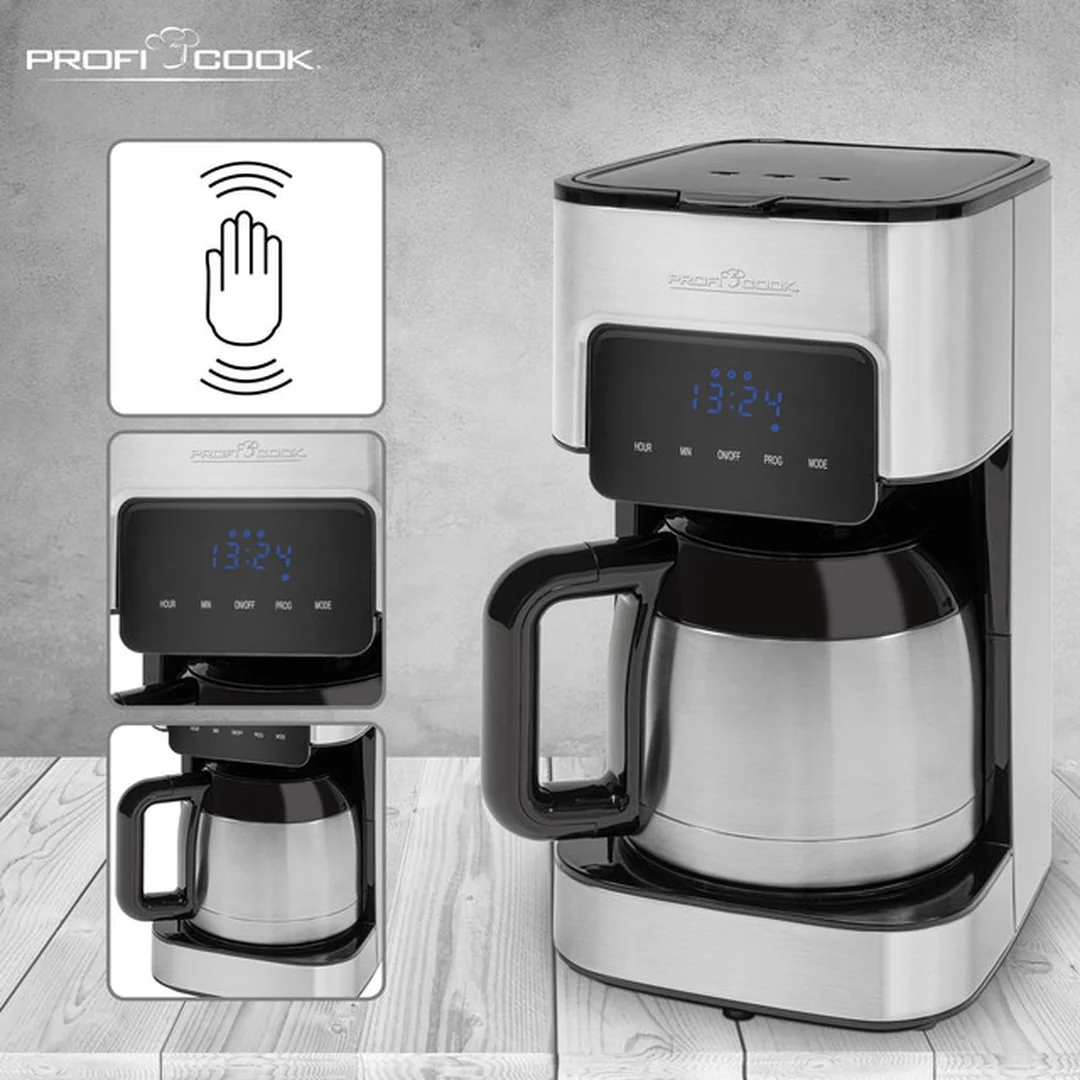 ProfiCook KA 1191 kávovar nerez,termoska,časovač