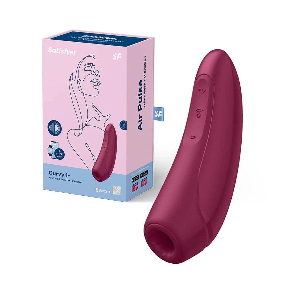 Satisfyer Curvy 1+ dámský podtlakový vibrátor červený