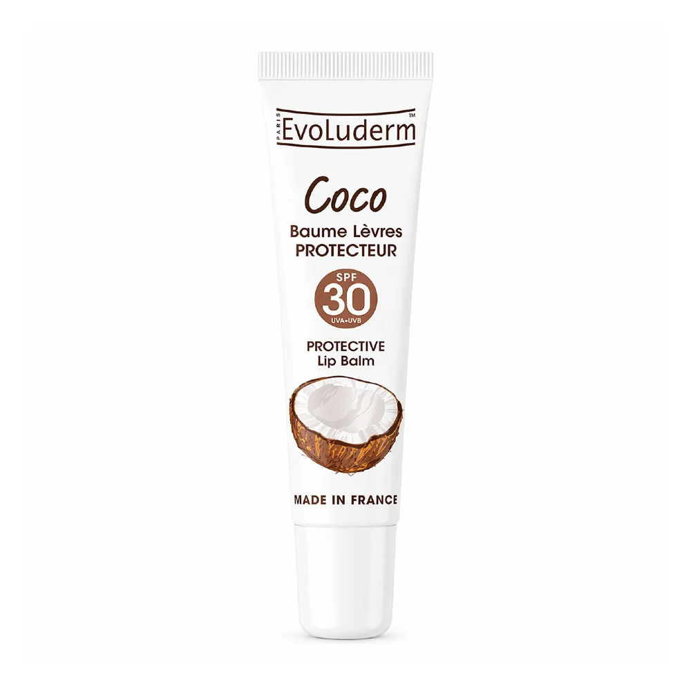 Evoluderm Balzám na rty s kokosovým olejem SPF30 15 ml