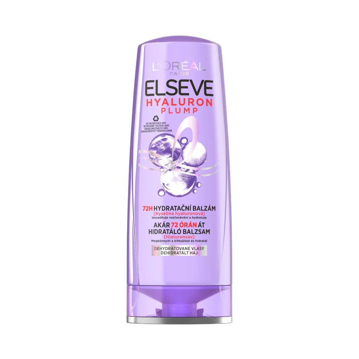 Loréal Paris Elseve Hyaluron Plump 72H hydratační balzám s kyselinou hyaluronovou 400 ml