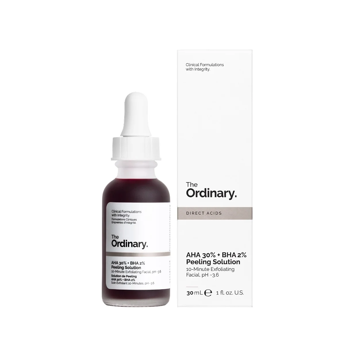 The Ordinary AHA 30% BHA 2% Peeling Solution peeling na obličej 30 ml