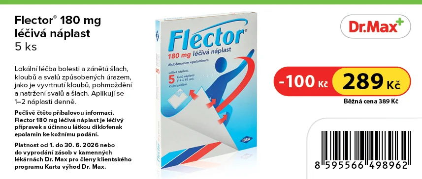 Flector 180 mg léčivá náplast 5 ks Flector 180 mg léčivá náplast 5 ks
