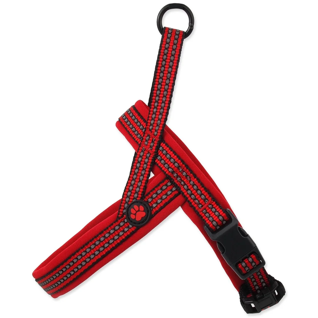 Active Dog Postroj Neoprene S červený 1,5x45-55cm