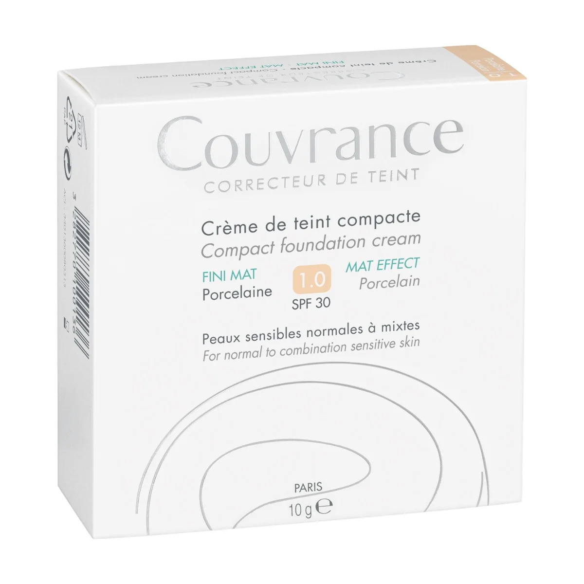 Avène Couvrance Kompaktní zmatňující make-up SPF30 světlý odstín 10 g