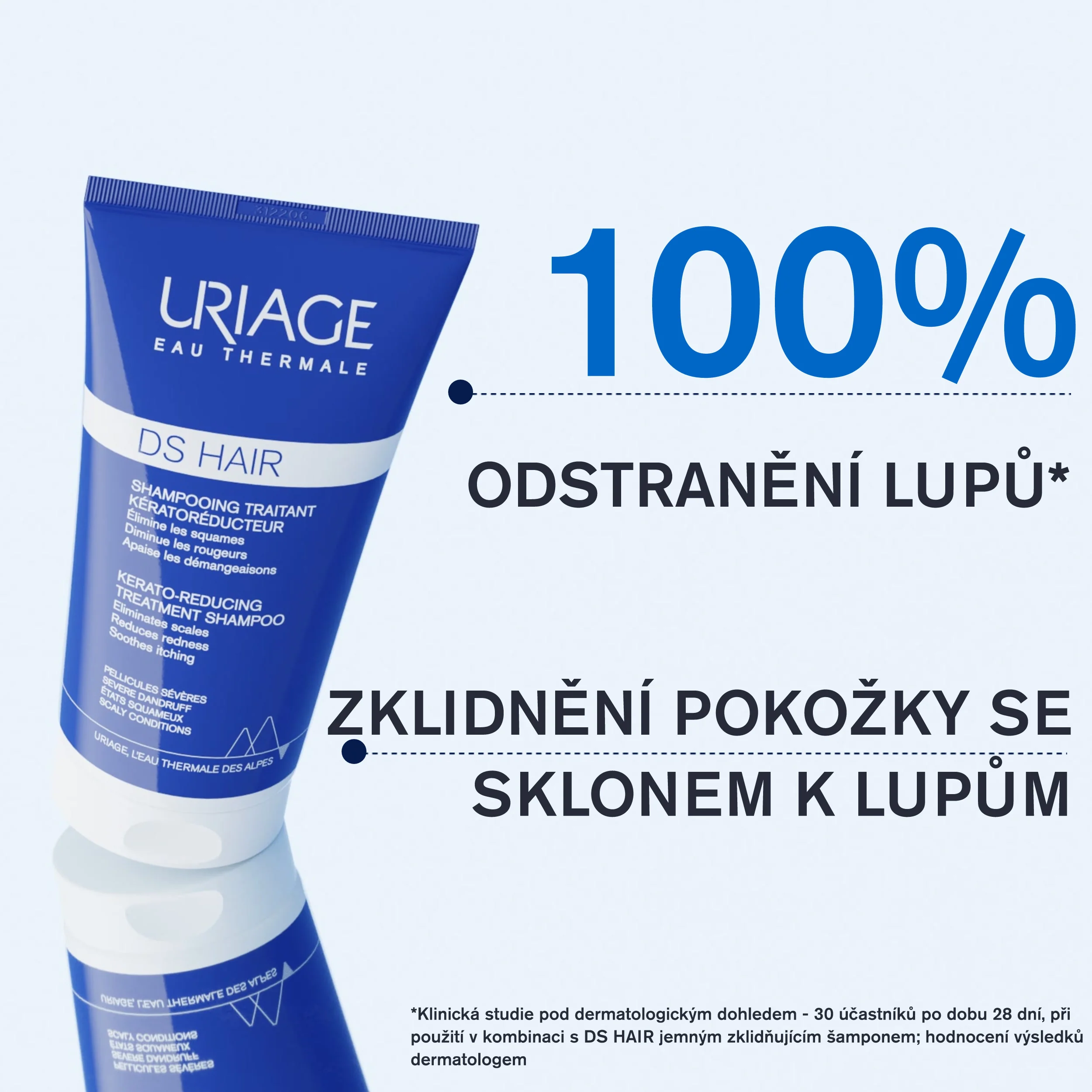 Uriage DS Hair Kerato-Reducing Shampoo šampon na podrážděnou pokožku 150 ml