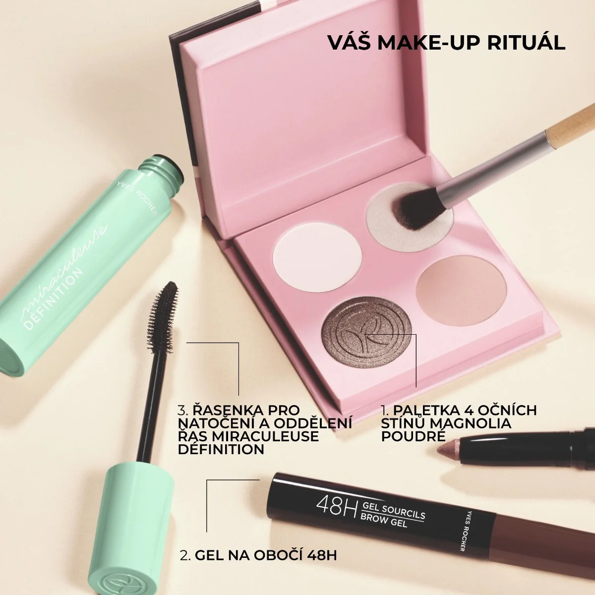 Yves Rocher Řasenka na natočení a oddělení řas 7,8 ml černá
