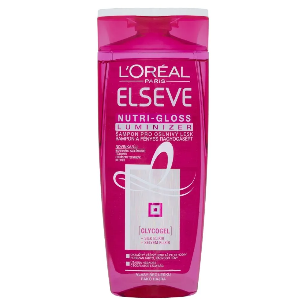 L'Oréal Paris Elseve Nutri-Gloss Luminizer šampon pro oslnivý lesk 250ml