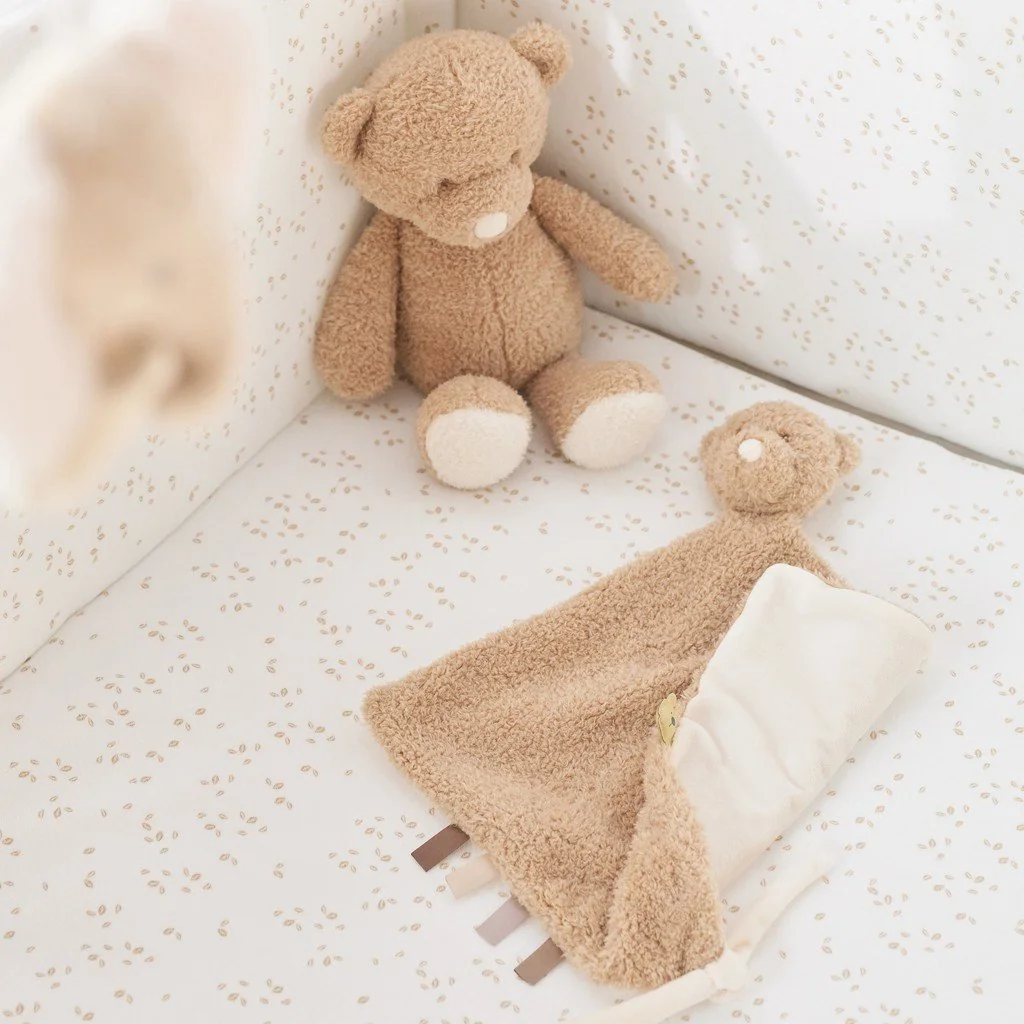 Nattou Mazlíček plyšový maxi Teddy medvídek 28 x 28 cm, 0m+