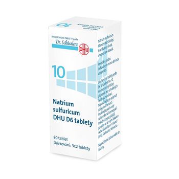 Schüsslerovy soli Natrium sulfuricum DHU D6 80 tablet