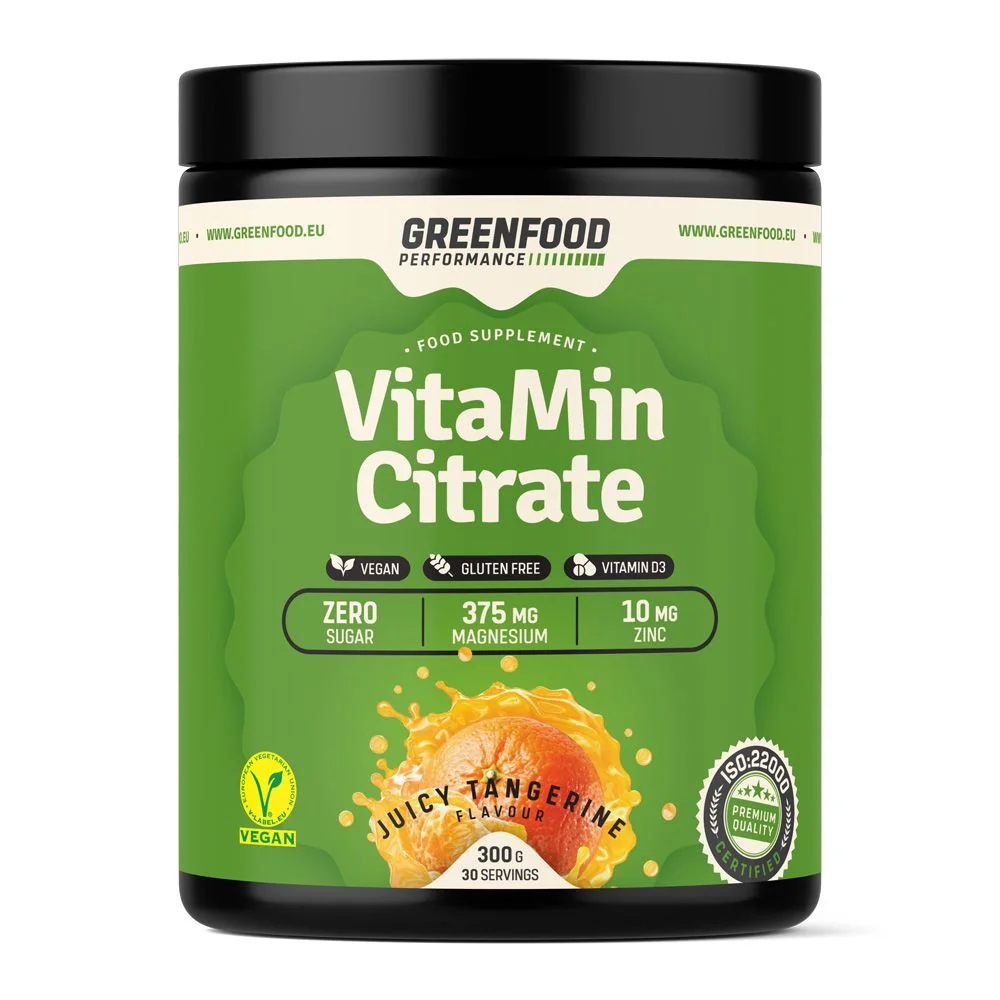 GreenFood Performance VitaMin Citrate Juicy mandarinka 300 g