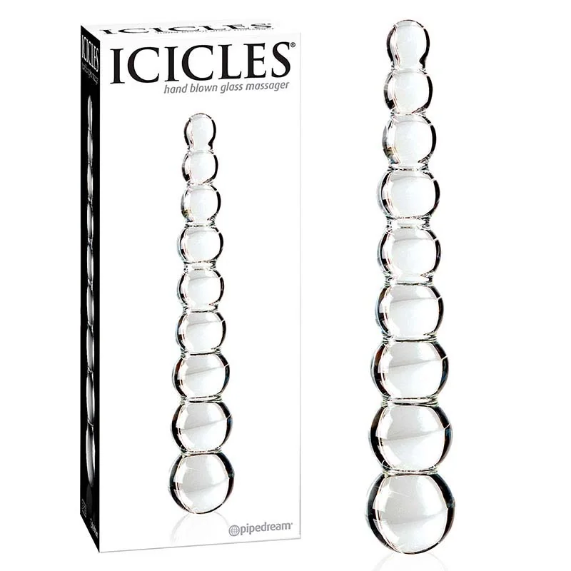 Pipedream Skleněné dildo Icicles No. 2 (22 cm)