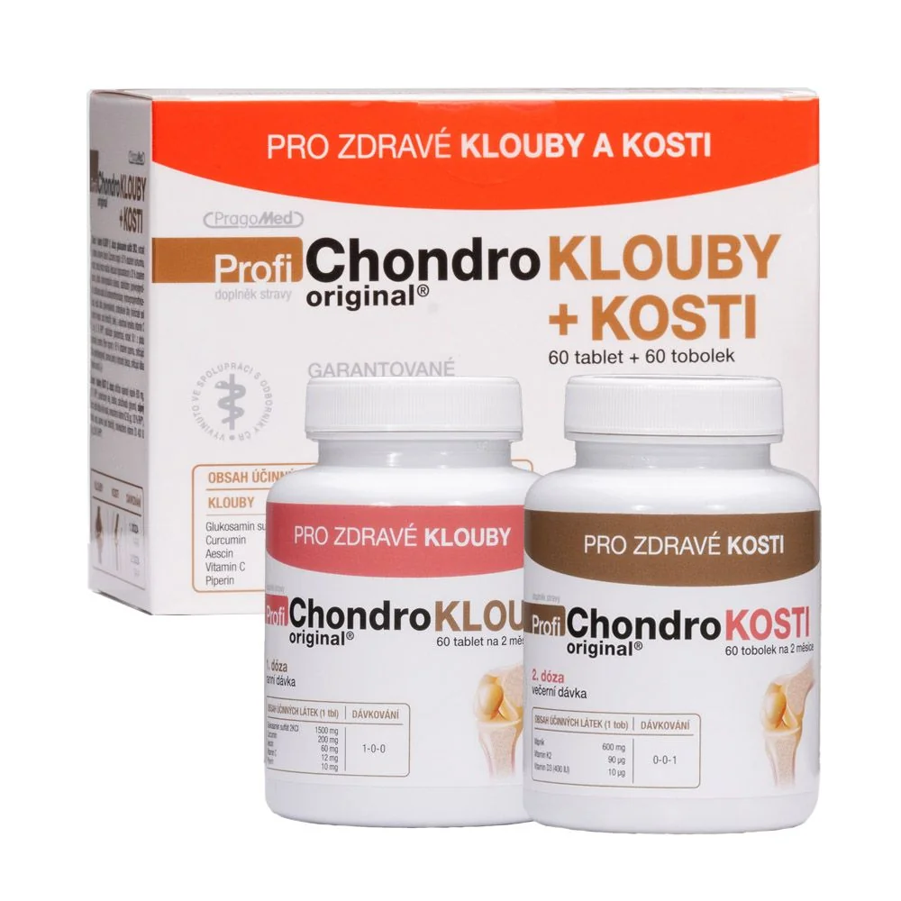 Pragomed ProfiChondro Original Klouby + Kosti 60 tablet + 60 tobolek