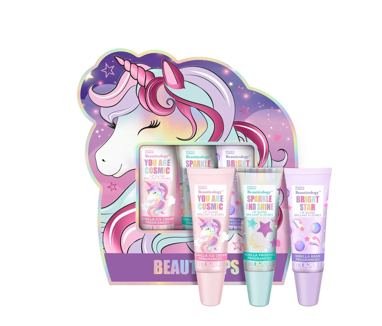 Baylis & Harding Sada lesků na rty Unicorn 3x8 ml