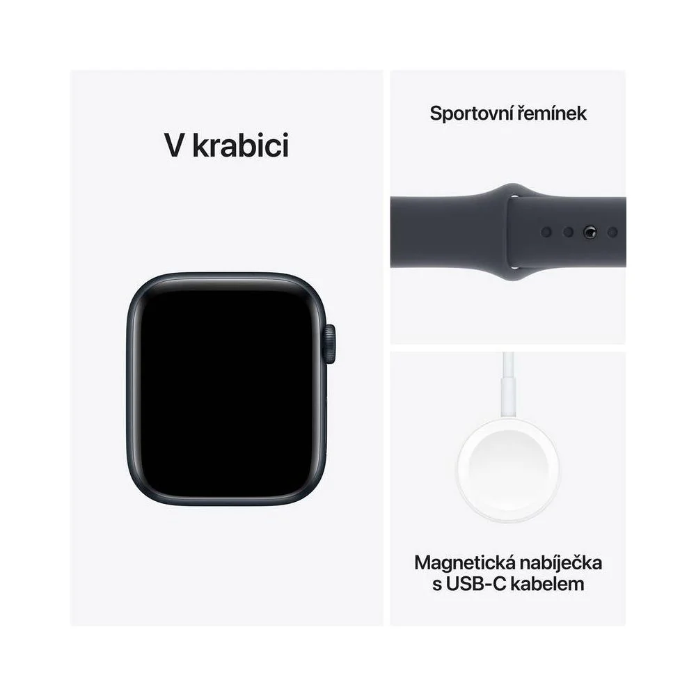 Apple Watch SE 40 mm S/M sport band chytré hodinky midnight