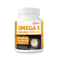 Nutricius Omega 3 Rybí olej 1000 mg EPA 330 mg/DHA 220 mg + vitamín E