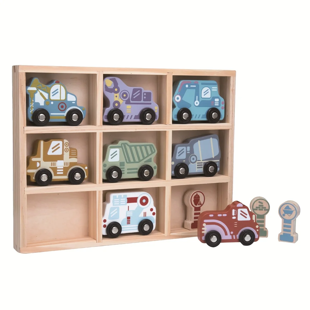 2Kids Toys Sada dřevěných aut