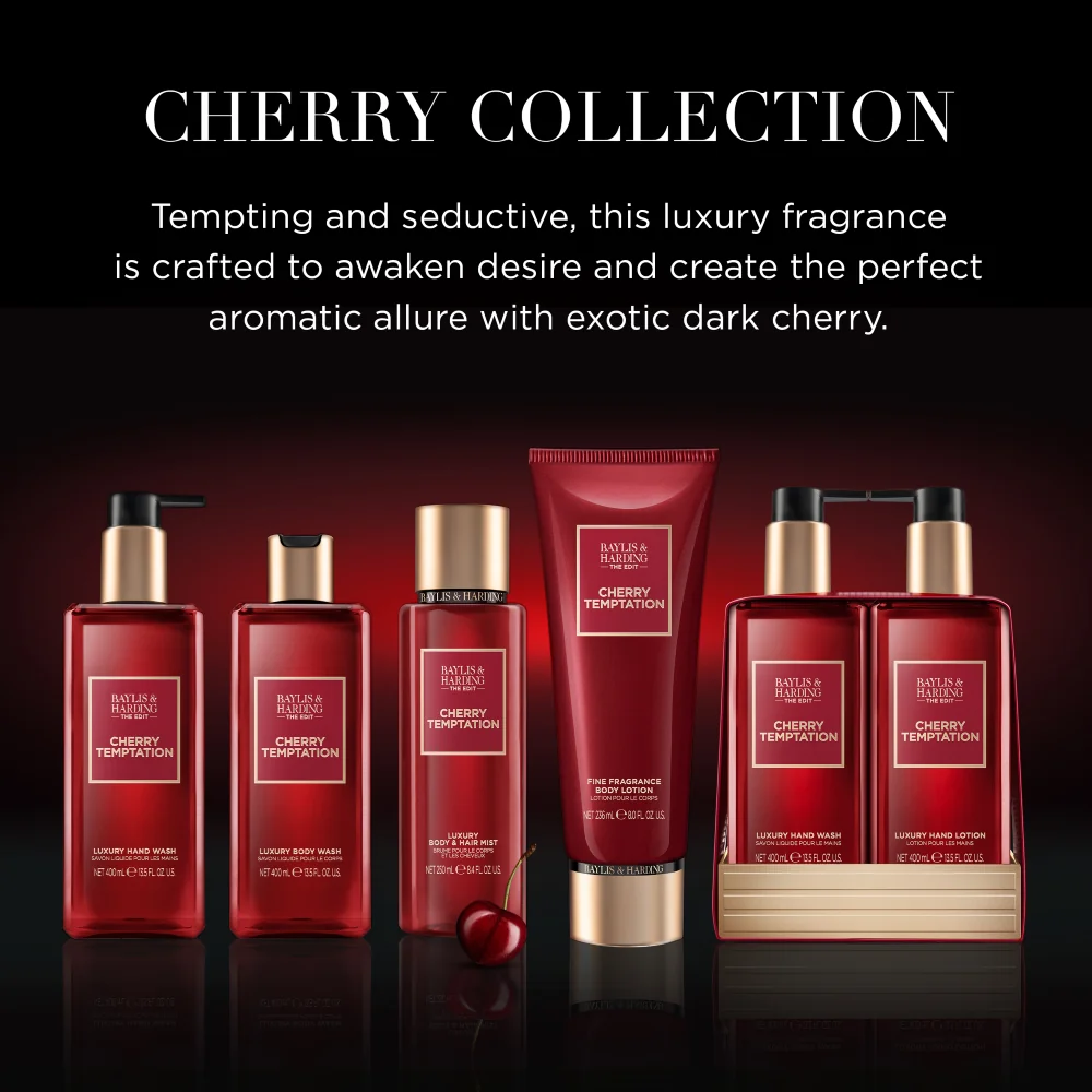 Baylis & Harding The Edit Sada péče o ruce Cherry Temptation 2x400 ml