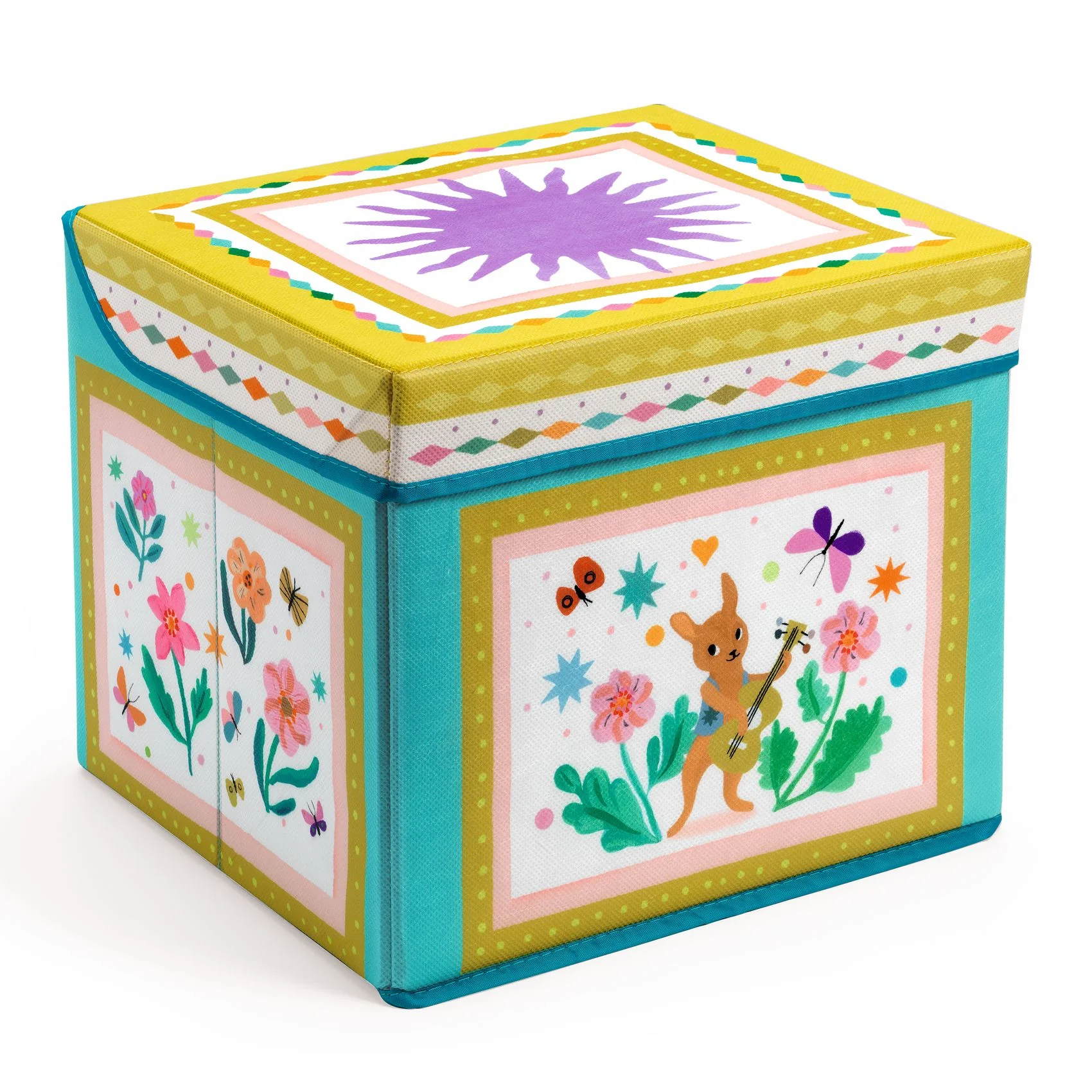 Djeco Box na hračky a sedátko Caravan