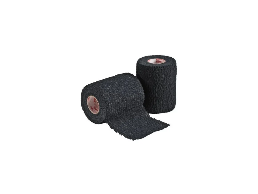 Mueller Tear-Light® Tape, černá, 7,6 cm x 6,8 m, 16 ks