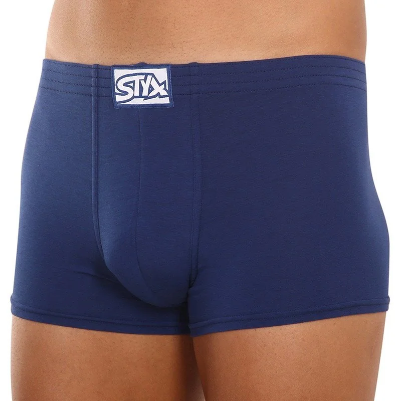 Styx Pánské boxerky klasická guma modré (Q968) XXL 
