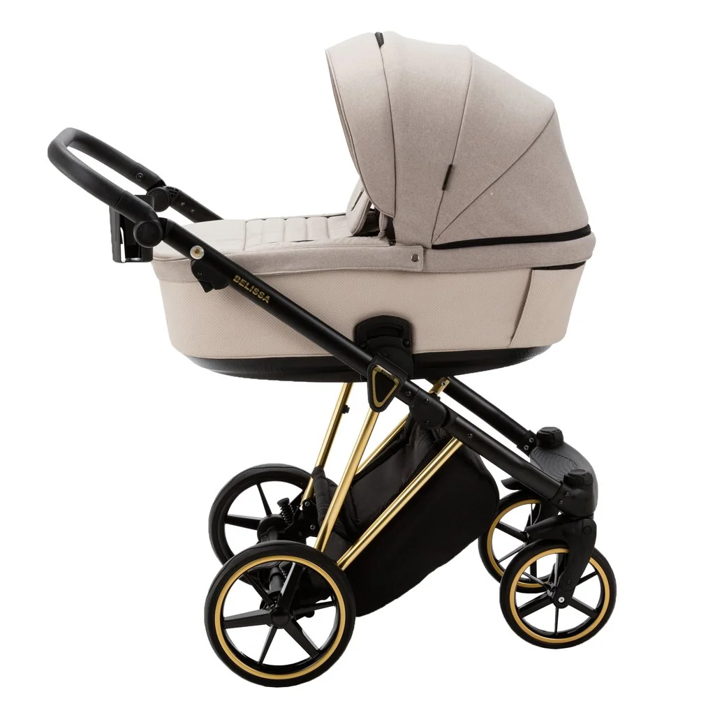 ADAMEX Kočárek kombinovaný Belissa Special Edition Beige/Gold