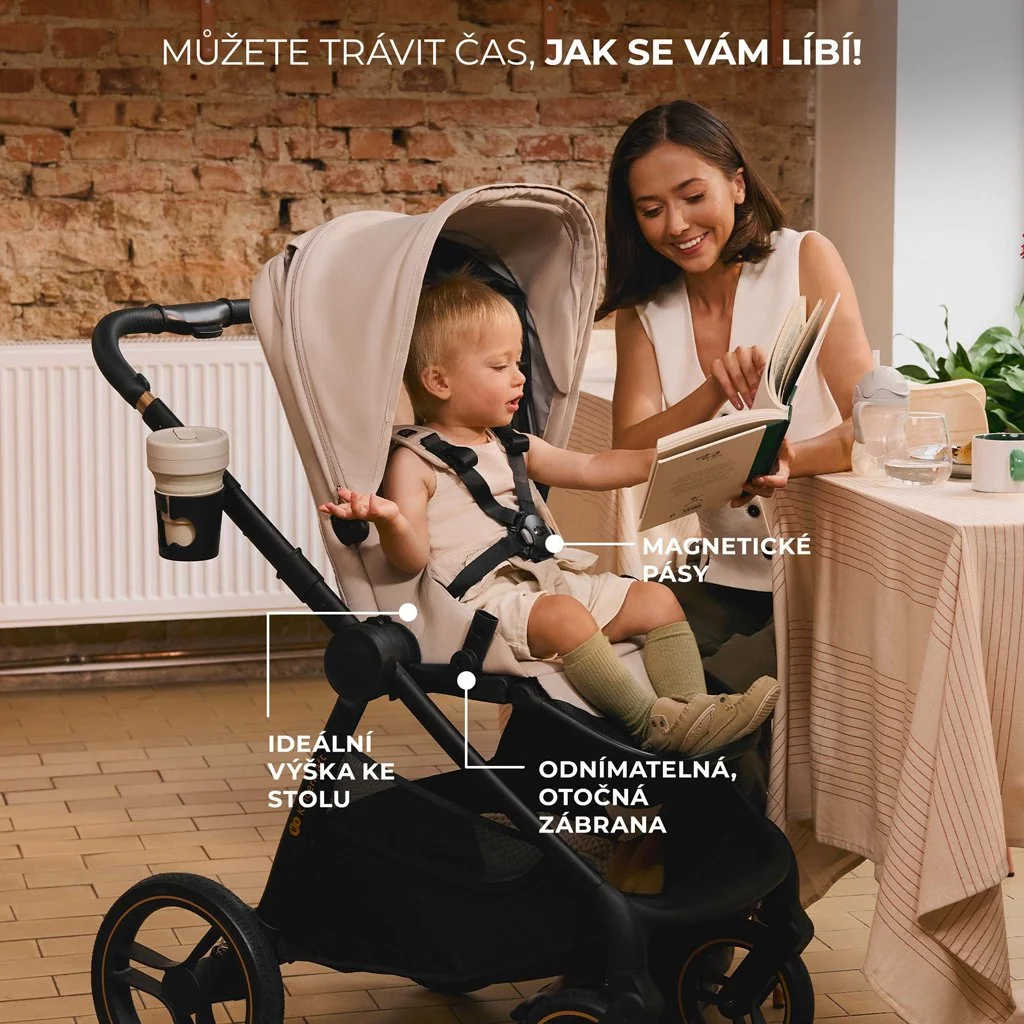 Kinderkraft Kočárek kombinovaný Nea 2 2v1 Platinum Grey