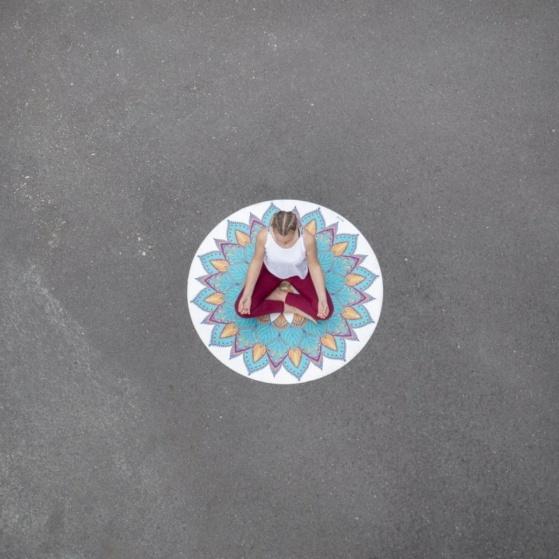SharpShape Kruhová podložka na jógu Mandala 