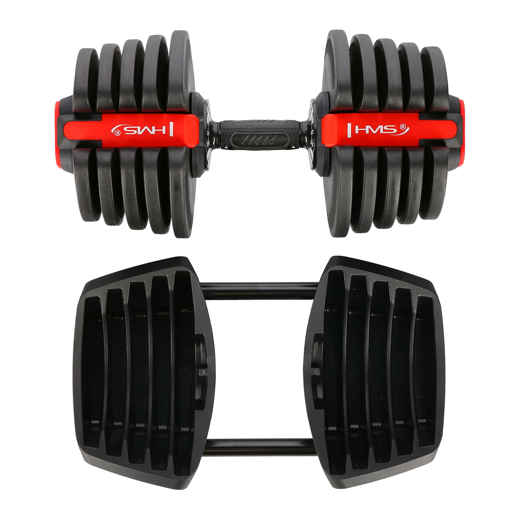 HMS Jednoruční / obouruční variabilní činka SGR40 PRO SET 2v1 40 kg