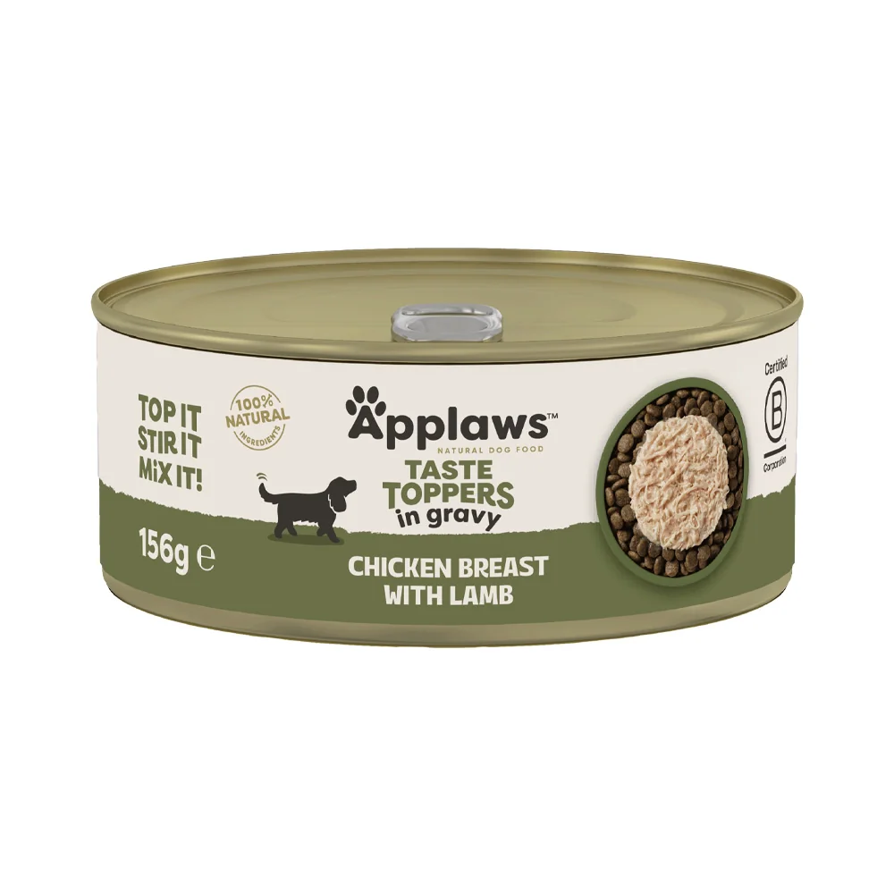 Applaws Dog Taste Toppers in Gravy Kuře s jehněčím konzerva 156 g