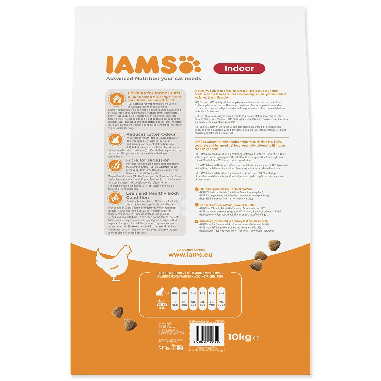 IAMS Krmivo Cat Adult/Senior Indoor Chicken 10kg