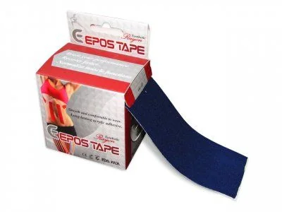 Epos Tape Kinesiotape hedvábí 5 cm x 5 m tejpovací páska tmavě modrá