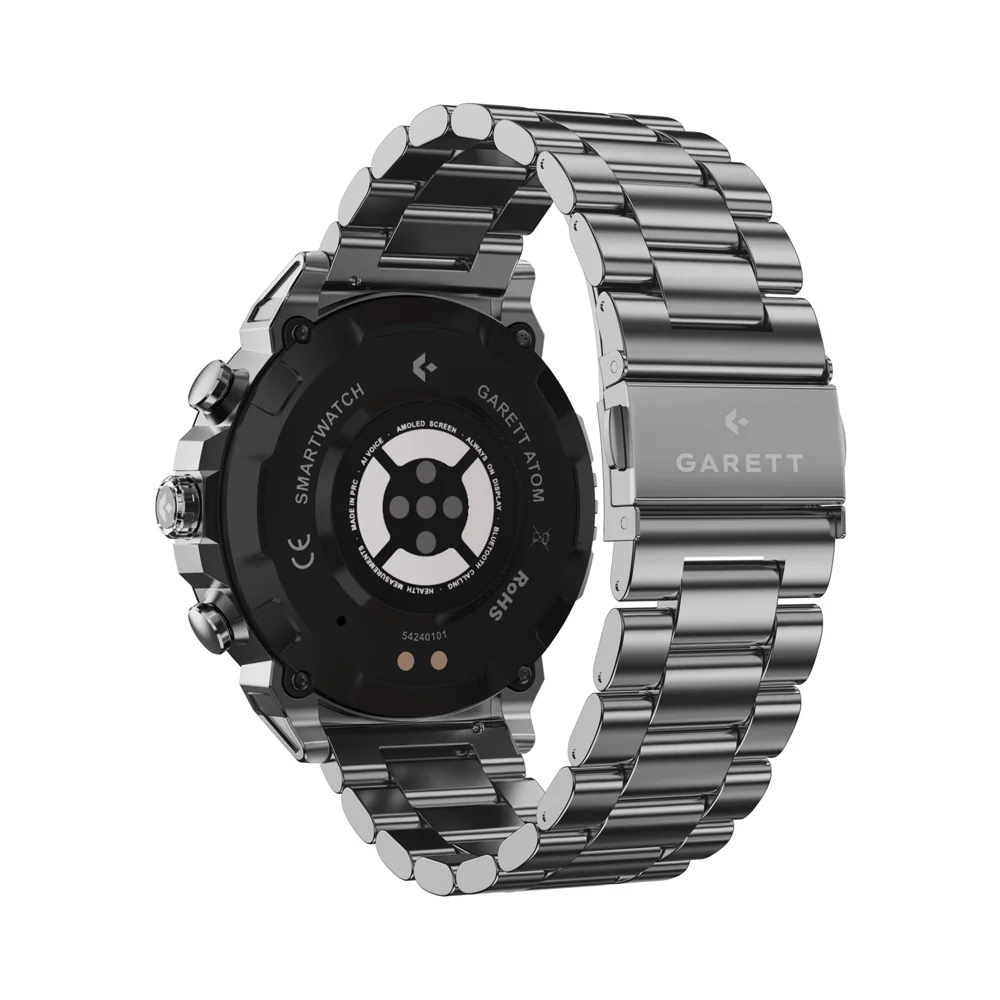 Garett Atom chytré hodinky Silver Steel