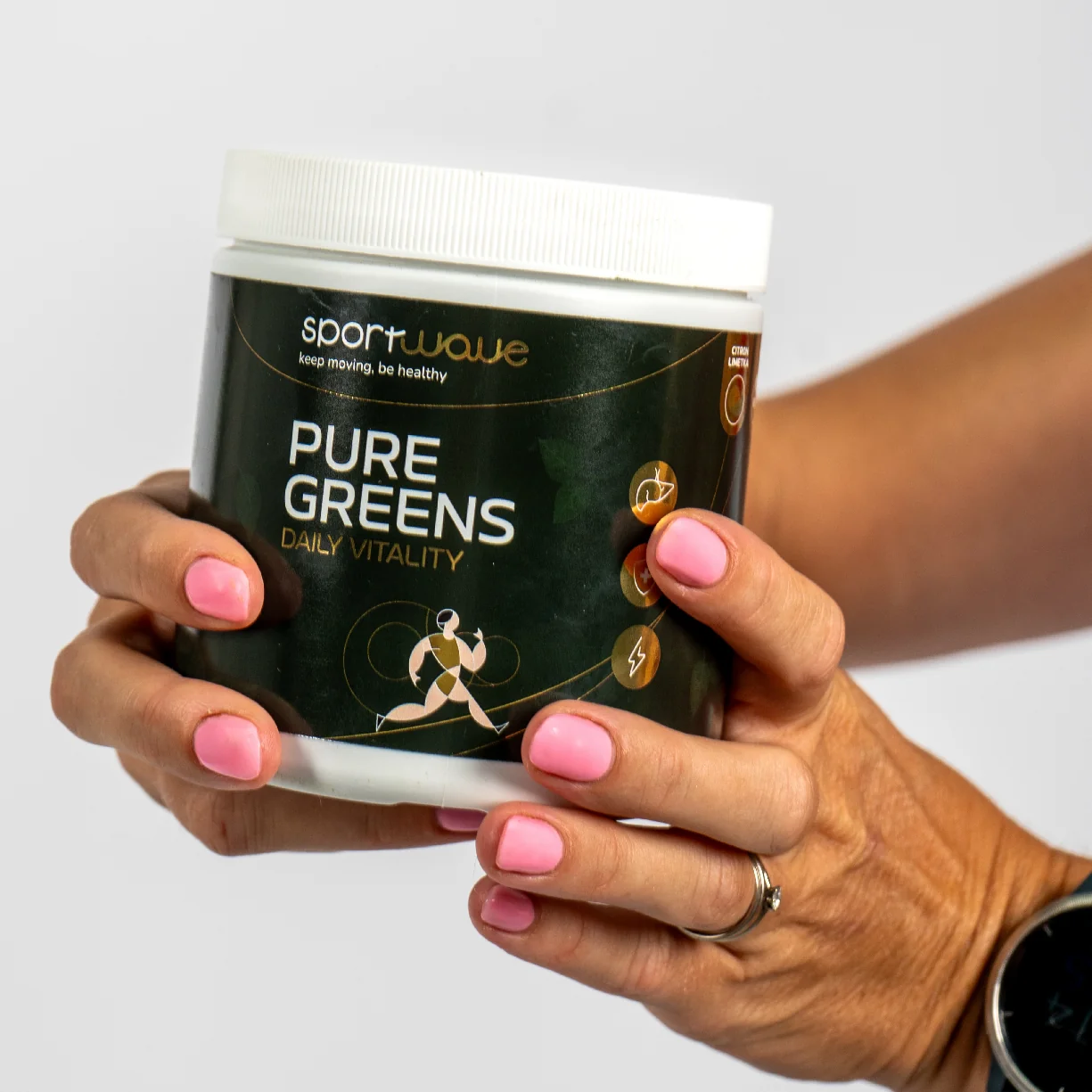 Sport Wave Pure Greens Daily Vitality + zdarma 400ml šejkr SW041